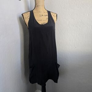 Joie 100% Silk Sandwashed Pocket Mini Dress Sz S